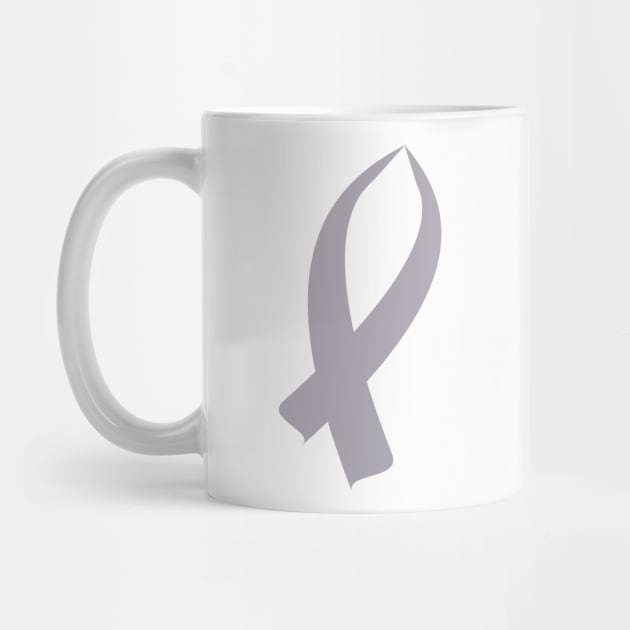 Awareness Ribbon (Gray) by BlakCircleGirl